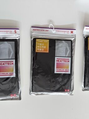 Uniqlo Heattech Ultra Light Top - Black
